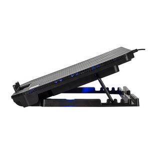 HV-F2030 HAVIT Support de refroidissement <span class=keywords><strong>pour</strong></span> ordinateur <span class=keywords><strong>portable</strong></span> en maille de fer réglable en hauteur avec LED - Product Image 6