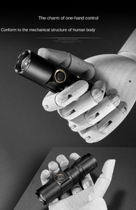 Nhôm EDC túi nhỏ 16340 Pin XHP50 500 lumen có thể sạc lại <span class=keywords><strong>LED</strong></span> lanterna làm việc ánh sáng đèn Lồng đèn pin - Product Image 2