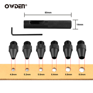 OWDEN Professional DIY <strong>Leather</strong> Craft 6 1 <strong>Hole</strong> Puncher Set Replaceable <strong>Punch</strong> <strong>for</strong> <strong>Leather</strong> Belt Watch Band Customized OEM ODM - Product Image 2