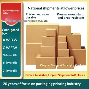 Cajas de Envío Plegables Impresas Personalizadas al por Mayor, Cajas de Cartón para Envíos y Cajas de Mudanza con Cierre para Comercio Electrónico - Product Image 3