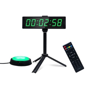 YIZHI Chronomètre numérique de compte à rebours pour les jeux populaires sur les réseaux sociaux, avec défi de deviner la heure et contrôle par bouton poussoir vert - Product Image 1