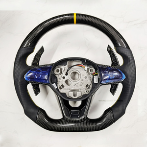 Volante de Fibra de Carbono VW Directo de Fábrica para Volkswagen <span class=keywords><strong>Golf</strong></span> 4 5 6 6r 7 7r 7.5 8 Mk5 6 7 Mk8 Polo Scirocco - Product Image 6