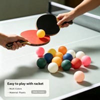 Balles de ping-pong en plastique colorées sans couture, couleurs mélangées, pour jeux de fête, décoration de carnaval, Pelotas De Ping Pong