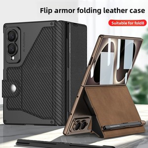 Étui de protection intégré avec fente pour stylo et porte-cartes, style business, compatible avec le téléphone Samsung Z Fold 8 - Product Image 5