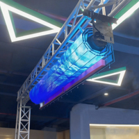 Écran à volets roulants LED pliable, mural, couleur pleine, étanche, haute luminosité, location de centre commercial, exposition