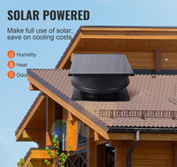 Ventilateur de toit solaire avec moteur DC sans balais pour maison conteneur, personnalisable OEM, débit d'air jusqu'à 7000 CMH, extracteur d'air chaud