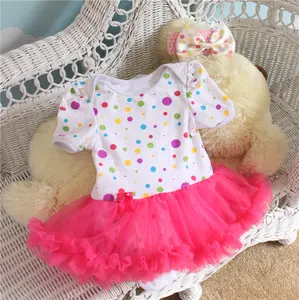 חדש בעדינות מוצרי תינוקות 2016 תינוק עוף תחרה קצר שמלת Romper