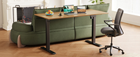 Bureau debout ergonomique moderne de haute qualité, convertible, extensible et réglable, avec moteur unique, structure métallique pour bureau