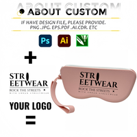 Étui à lunettes en silicone écologique avec fermeture éclair, options OEM/ODM personnalisables pour le rangement et la protection, étui à lunettes et sac à brosses