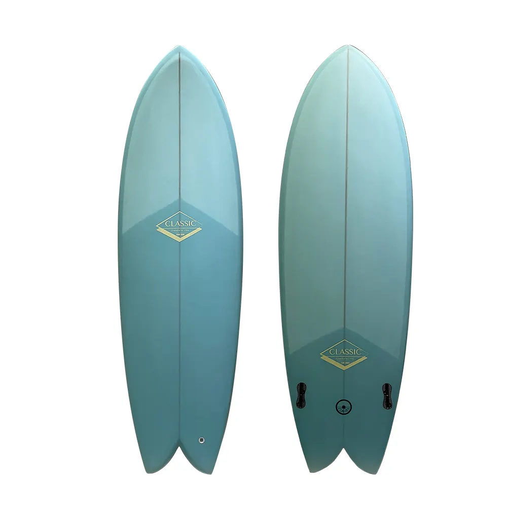 Placa de surf EPS para piloto, placa rígida de 5'10" com espuma de fibra de vidro para pintura, placa epóxi para peixes, preço de atacado