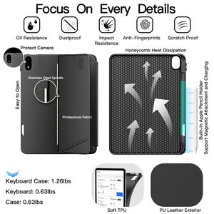 最新のOnePlus Pad <span class=keywords><strong>3</strong></span>キーボードケース、7色バックライト、360度多角度調整マジックキーボード - Product Image 5