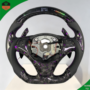 Volante de Fibra de Carbono Forjado Personalizado con LED para <span class=keywords><strong>BMW</strong></span> E90 E91 E92 E93 M3 Serie 3 328i 330i <span class=keywords><strong>335d</strong></span> Serie 1 135i - Product Image 4