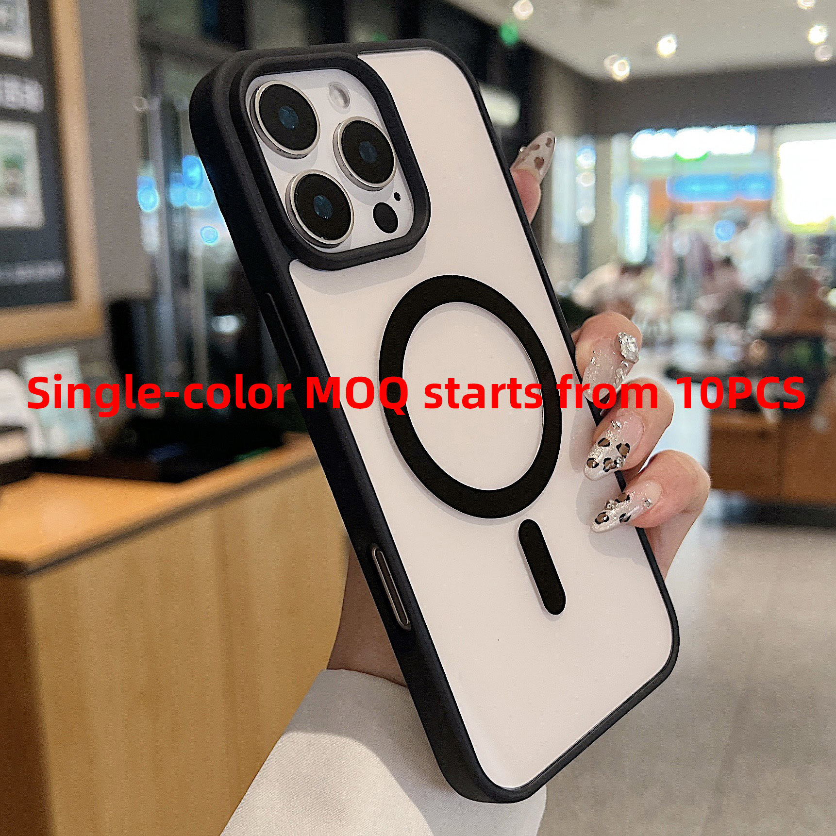 Nero (MOQ 10 pezzi per singolo colore e modello)