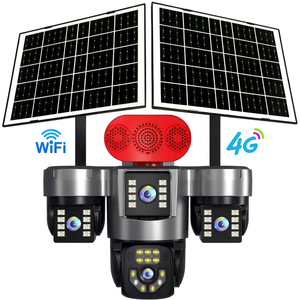 16000mah 3 PTZ AOV 4-Lens 4K HD กล้อง CCTV 360กล้องวงจรปิดไร้สายระบบพลังงานแสงอาทิตย์4G - Product Image 1