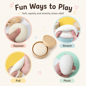 Jouet anti-stress en TPR en forme de chignon, design réaliste, apaisant et amusant, pour adultes et adolescents de 14 ans et plus - Product Image 2