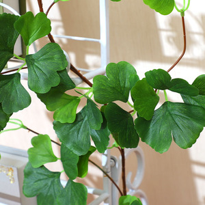 Feuilles de plantes grimpantes artificielles en rotin métallique, couvre-tuyau de chauffage simulé, décoration pour centre commercial - Product Image 3
