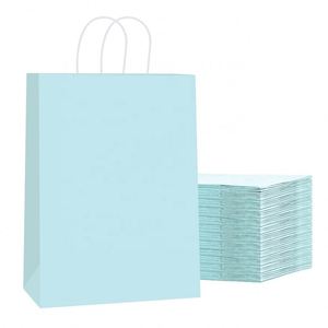 Kraft Paper Party Favor Bags with Twisted Handles <b>Rainbow</b> Colorful Paper Gift Goodie Bags for Party Supplies - Product Image 1