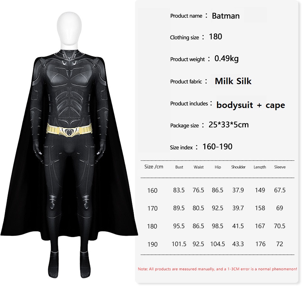 Homme chauve-souris noir