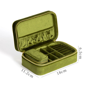 Luxury Custom logo <strong>Jewelry</strong> case Hot Sale Travel Leather Storage Necklace Packaging <strong>Boxes</strong> Display Velvet <strong>Jewelry</strong> Organizers - Product Image 1