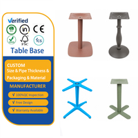 Base de Mesa Wekis de Hierro, Colección de Pedestales Multiestilo con Placas de Montaje para Restaurantes, Cafeterías y Proyectos Personalizados