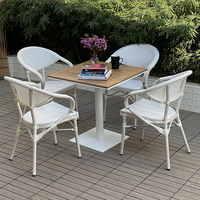 Meubles d'hôtel vente en gros meubles de Guangzhou usine prix bon marché tables basses rondes carrées en bois de visite en plastique