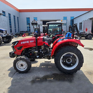 גלגל הסיטונאי 4 x4 קומפקטי 50hp 60hp 80hp 100 כ "ס חוות מיני גן טרקטורים עם מכסחת - Product Image 3