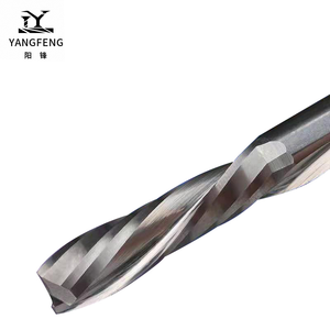 2F utensili da taglio a spirale CNC personalizzato due flauti spirale su taglio <span class=keywords><strong>Router</strong></span> bit Cutter fresa in metallo duro per legno - Product Image 5