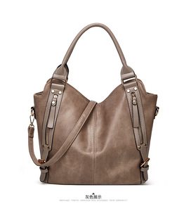 Sac fourre-tout en cuir souple pour femme, sac à bandoulière décontracté rétro en PU, portable, imperméable, de luxe, Tanjing - Product Image 2