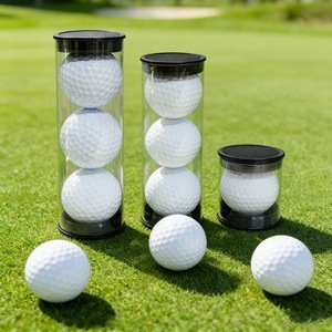 Custom Size Portable Clear PVC <b>Plastic</b> <b>Tube</b>, Transparent Storage Container for Golf Ball Packaging and Holding - Product Image 2