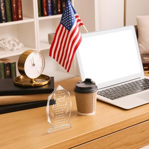 Cá nhân rõ ràng Acrylic nghỉ hưu mảng bám tùy chỉnh chặn giấy để hiển thị lễ kỷ niệm nghỉ hưu - Product Image 6