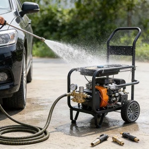 Nettoyeur haute pression <span class=keywords><strong>pour</strong></span> voitures, machine de lavage de voitures commerciale, moteur à <span class=keywords><strong>essence</strong></span> <span class=keywords><strong>pour</strong></span> le detailing automobile, nettoyage de flotte - Product Image 2