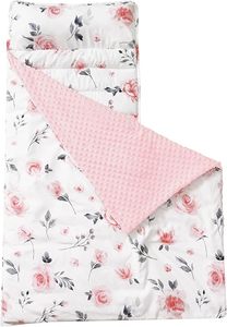 Tapis de sieste pour tout-petits épaissi avec oreiller amovible et couverture en minky, tapis de sieste pour la maternelle enroulable - Product Image 5