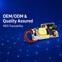 Adaptor Daya Open Frame 20W 36W 54W 75W Terlaris, 12v 1a 5a Output Tunggal, Papan PCB untuk CCTV WiFi