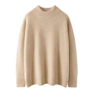 Maglione Pullover invernale da <span class=keywords><strong>donna</strong></span> in Cashmere 100% tinta unita a <span class=keywords><strong>collo</strong></span> <span class=keywords><strong>alto</strong></span> a <span class=keywords><strong>collo</strong></span> <span class=keywords><strong>alto</strong></span> stile Casual lavorato a maglia - Product Image 3