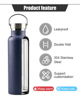 Vasos de Cerveza de Vidrio de Alta Calidad Hipdeer OEM/ODM de 16 oz con Tapa de Bambú y Pajita de Plástico, Gran Capacidad, Logotipo Personalizado para Regalos