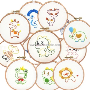 Complete Set of Handmade French Embroidery Diy Poke Embroidery Cartoon Suzhou Embroidery Material Package Cross Stitch