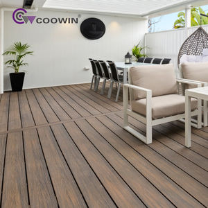 Revêtement de sol extérieur en panneaux composites <span class=keywords><strong>bois</strong></span>-plastique (WPC) PVC à grain de <span class=keywords><strong>bois</strong></span> 3D de la série Capped - Product Image 3