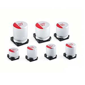 10 piezas de condensadores electrolíticos de aluminio de estado sólido SMD 63V/50V/35V/25V/16V/10V/6.3V 1000uF/47/22/UF470/330/220/100uF - Product Image 1