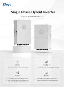อินเวอร์เตอร์ไฮบริด Deye SUN-12/14/16K-SG01LP1-EU ขนาด 12kw 14kw 16kw เฟสเดียว 3 MPPT อินเวอร์เตอร์พลังงานแสงอาทิตย์แบบไฮบริด - Product Image 6