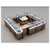 Eleganter Glas-Schuhschrank Vitrine Luxuriöse Schmuck-Ausstellungsvitrine Indoor-Kiosk für Einkaufszentren