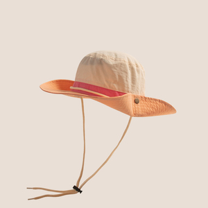 หมวกถังบอนนี่แห้งเร็วดีไซน์ใหม่สำหรับเด็กกลางแจ้งแบบตะวันตกหมวกกันแดดสีตัดกันแบบซาฟารีสำหรับงานเลี้ยงตกปลาขายส่ง - Product Image 4