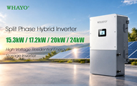 Convertisseur solaire hybride Whayo 17 kW 120/240 V monophasé 4 MPPT haute puissance pour stockage d'énergie photovoltaïque