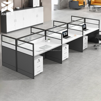 Table de bureau compacte avec bureau modulaire et cloisons de bureau, idéale pour les petites écoles, les hôpitaux, poste de travail compact