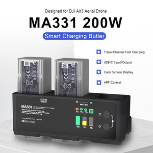 Hub de charge de batterie MA331 Air 3/3S 200W 3 canaux, chargeur rapide pour drone DJI Air3s/Air3, chargeur portable avec connexion APP - Product Image 2