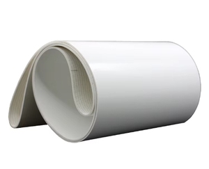 Beyaz PVC Polyester isıya dayanıklı kesim dayanıklı düz bant ekmek hattı konveyör bant - Product Image 1