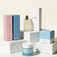 Cajas de Cartón con Logotipo Estampado Personalizado para Empaque de Crema Facial Cosmética, Perfume y Cuidado de la Piel, Ecológicas, con Cierre de Solapa