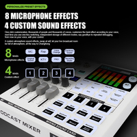 Kit de carte son professionnel SN800 avec micro sans fil U68, mélangeur audio RVB, alimentation fantôme 48V pour streaming en direct et enregistrement