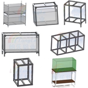 Support de réservoir de poissons de forme personnalisée pour bricolage série 6000 <span class=keywords><strong>profilé</strong></span> en <span class=keywords><strong>aluminium</strong></span> à fente en T présentoir d'aquarium avec service de coupe par flexion - Product Image 3