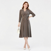 Manteau Trench Plissé Miyake pour Femme Prêt à Expédier, Manteau Robe Croisé, Expédition en 7 Jours, En Stock, Blouse, Veste de Bureau