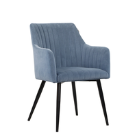 Chaise de salle à manger au design moderne et écologique, structure métallique, chaise de loisirs en velours, mobilier pour la maison, chambre, bureau à domicile, salon